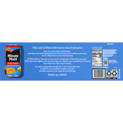 Minute Maid Juice Fruit Punch Fridge Pack Cans - 12-12 Fl. Oz. - Image 6