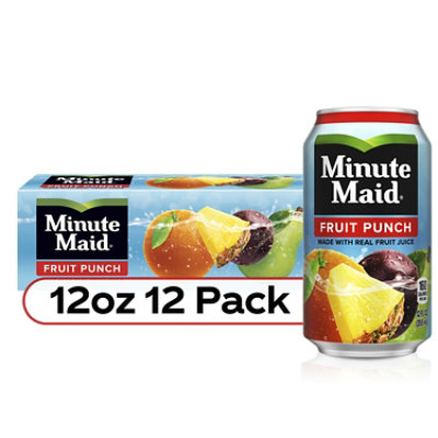 Minute Maid Juice Fruit Punch Fridge Pack Cans - 12-12 Fl. Oz. - Image 2