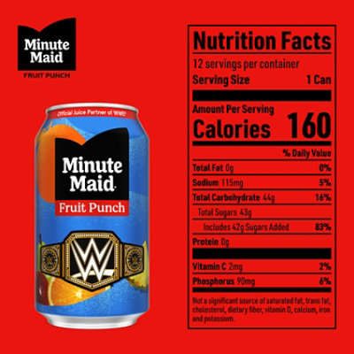 Minute Maid Juice Fruit Punch Fridge Pack Cans - 12-12 Fl. Oz. - Image 5