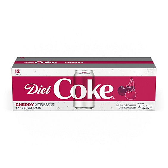 Diet Coke Soda Pop Cherry 12 Count - 12 Fl. Oz.