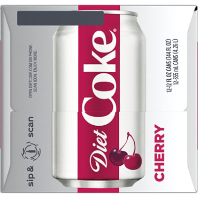 Diet Coke Soda Pop Cherry 12 Count - 12 Fl. Oz. - Image 3