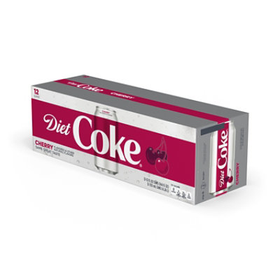 Diet Coke Soda Pop Cherry 12 Count - 12 Fl. Oz. - Image 2