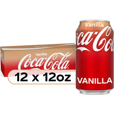 Coca-Cola Soda Pop Flavored Vanilla - 12-12 Fl. Oz. - Image 2