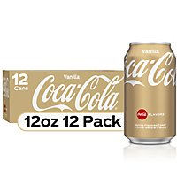 Coca-Cola Soda Pop Flavored Vanilla - 12-12 Fl. Oz. - Image 1