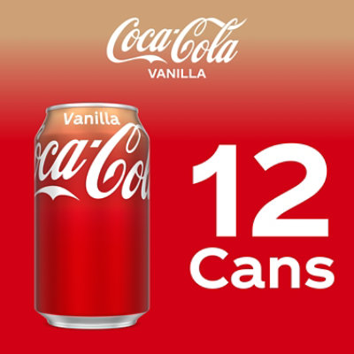 Coca-Cola Soda Pop Flavored Vanilla - 12-12 Fl. Oz. - Image 5