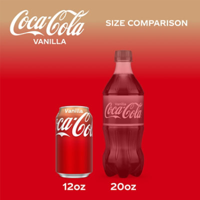 Coca-Cola Soda Pop Flavored Vanilla - 12-12 Fl. Oz. - Image 2