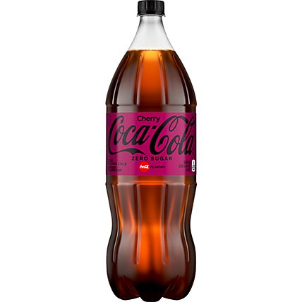 Coca-Cola Soda Pop Cherry Zero Sugar - 2 Liter - Image 3