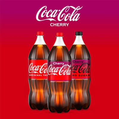 Coca-Cola Soda Pop Flavored Cherry - 2 Liter - Image 6