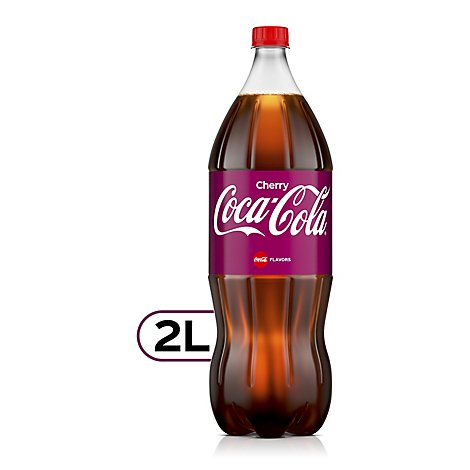 Coca-Cola Soda Pop Flavored Cherry - 2 Liter