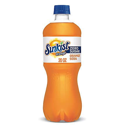 Sunkist Zero Sugar Orange Soda Bottle - 20 Fl. Oz. - Image 1