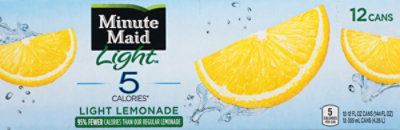 Minute Maid Juice Light Lemonade Fridge Pack Cans - 12-12 Fl. Oz. - Image 6