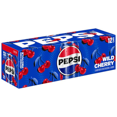 Pepsi Soda Cola Wild Cherry - 12-12 Fl. Oz. - Image 2