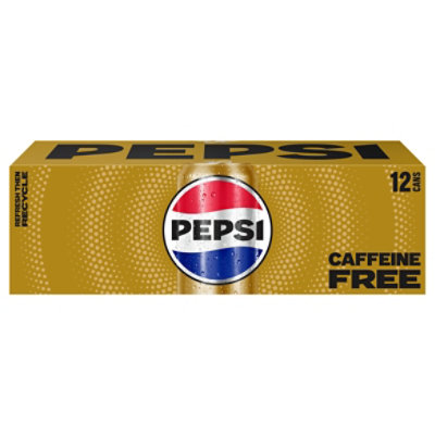 Pepsi Soda Cola Caffeine Free - 12-12 Fl. Oz. - Image 2