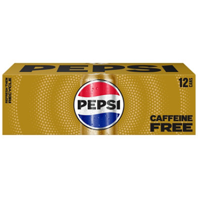 Pepsi Soda Cola Caffeine Free - 12-12 Fl. Oz. - Image 2