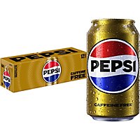 Pepsi Soda Cola Caffeine Free - 12-12 Fl. Oz. - Image 1