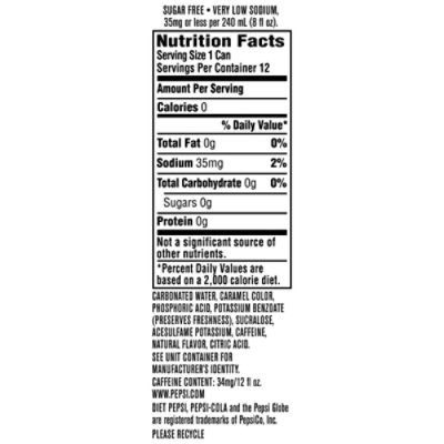 Pepsi Diet Soda - 12-12 Fl. Oz. - Image 3