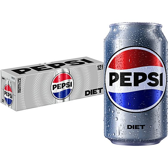 Pepsi Diet Soda - 12-12 Fl. Oz.