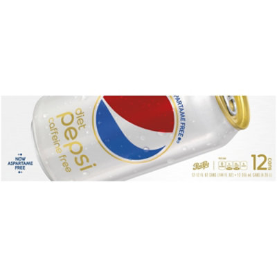 Pepsi Soda Diet Caffeine Free - 12-12 Fl. Oz. - Image 2