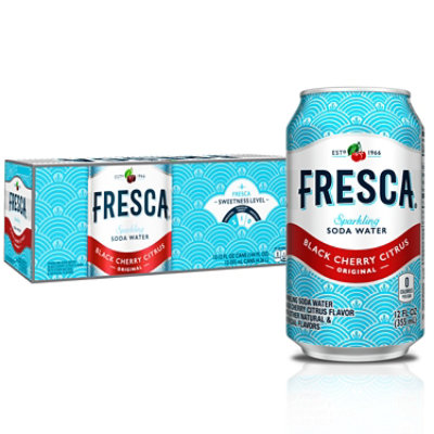 Fresca Soda Flavored Sparkling Sugar Free Zero Calorie Black Cherry Citrus In Can - 12-12 Fl. Oz.