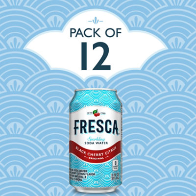 Fresca Soda Flavored Sparkling Sugar Free Zero Calorie Black Cherry Citrus In Can - 12-12 Fl. Oz. - Image 3