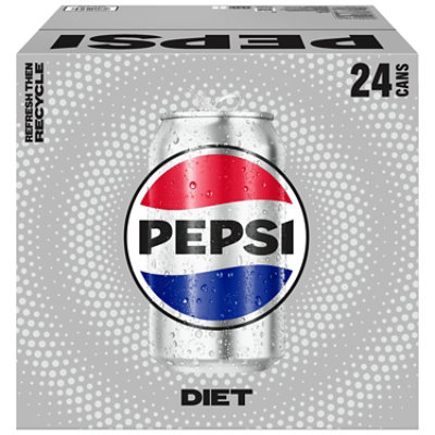 Pepsi Cola Diet Soda Cans - 24-12 Fl. Oz. - Image 3