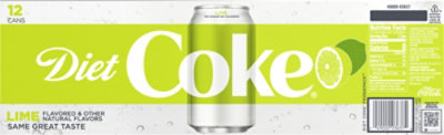 Diet Coke Soda Pop With Lime 12 Count - 12 Fl. Oz. - Image 6