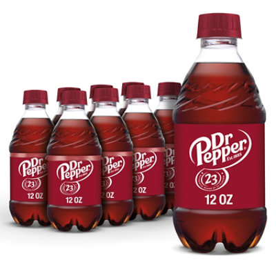 Dr Pepper Made with Sugar, 8 fl oz glass bottles, 6 pack