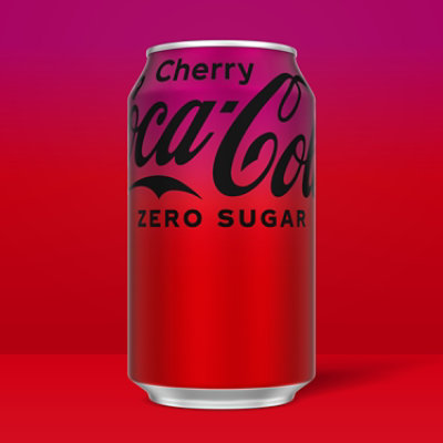 Coca-Cola Soda Pop Cherry Zero Sugar - 12-12 Fl. Oz. - Image 4