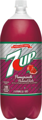 7UP Pomegranate Soda Bottle - 2 Liter - Image 2