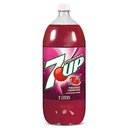 7UP Pomegranate Soda Bottle - 2 Liter - Image 1