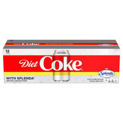 Coca-Cola Diet Coke With Splenda Soda Cans - 12-12 Fl. Oz. - Image 3