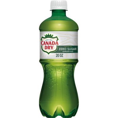 Canada Dry Soda Zero Sugar Ginger Ale - 20 Fl. Oz. - Image 1