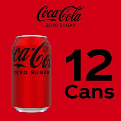 Coke Zero Sugar Diet Soda Soft Drink, 12 fl oz, 12 Pack - Image 5