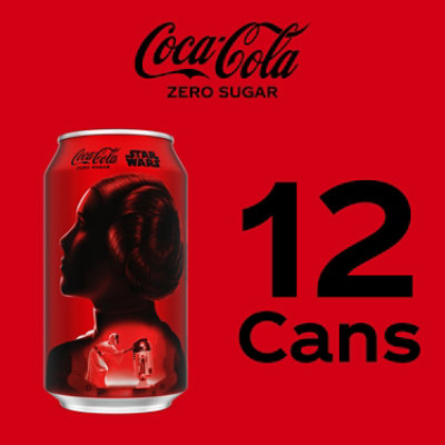 Coca-Cola Zero Sugar Soda Fridge Pack Cans - 12-12 Fl. Oz. - Image 2