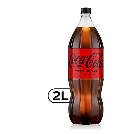 Coca-Cola Zero Sugar Soda Bottle - 2 Liter