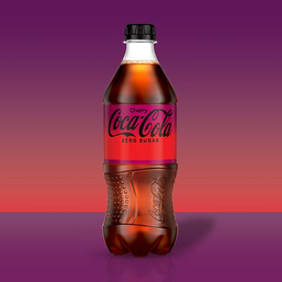 Coca-Cola Soda Pop Cherry Zero Sugar - 20 Fl. Oz. - Image 2