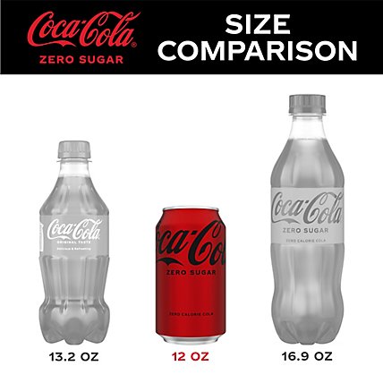 Coca-Cola Zero Sugar Soda Cans - 24-12 Fl. Oz. - Image 3