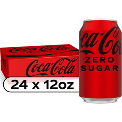 Coca-Cola Zero Sugar Soda Cans - 24-12 Fl. Oz. - Image 1