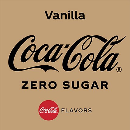 Coca-Cola Soda Pop Vanilla Zero Sugar - 12-12 Fl. Oz. - Image 3