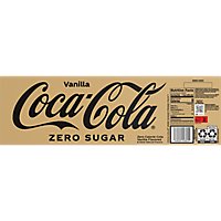 Coca-Cola Soda Pop Vanilla Zero Sugar - 12-12 Fl. Oz. - Image 6