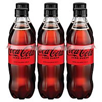 Coca-Cola Zero Sugar Soda Bottles - 6-16.9 Fl. Oz. - Image 3