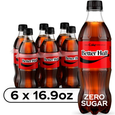 Coca-Cola Zero Sugar Soda Bottles - 6-16.9 Fl. Oz. - Image 1