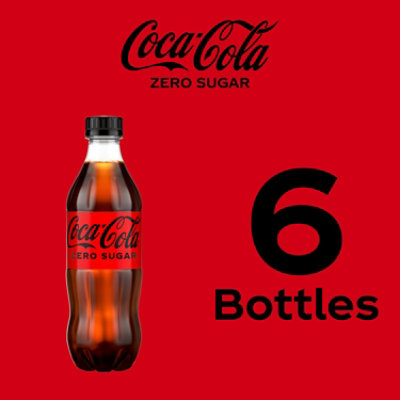 Coca-Cola Zero Sugar Soda Bottles - 6-16.9 Fl. Oz. - Image 5