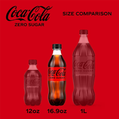 Coca-Cola Zero Sugar Soda Bottles - 6-16.9 Fl. Oz. - Image 3