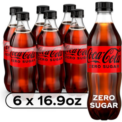 Coca-Cola Zero Sugar Soda Bottles - 6-16.9 Fl. Oz.