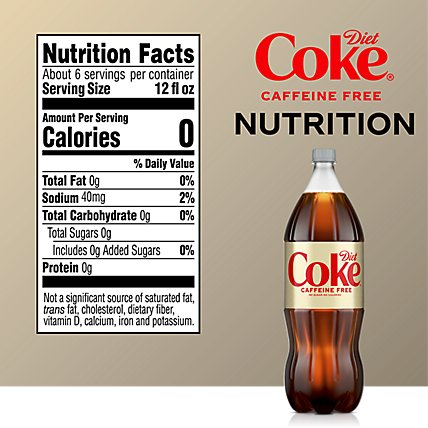 Diet Coke Soda Pop Cola Caffeine Free - 2 Liter - Image 4
