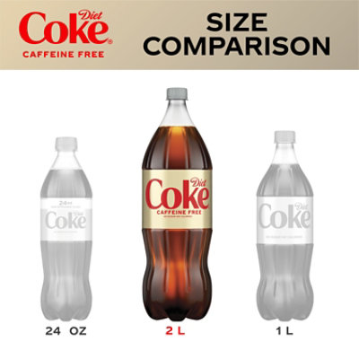 Diet Coke Soda Pop Cola Caffeine Free - 2 Liter - Image 3