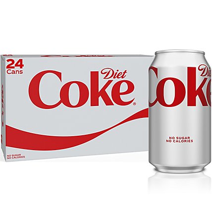 Diet Coke Soda Pop Cola 24 Count - 12 Fl. Oz. - Image 2