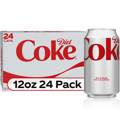 Diet Coke Soda Pop Cola 24 Count - 12 Fl. Oz. - Image 1