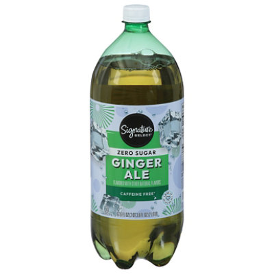 Signature SELECT Ginger Ale Zero Sugar Soda- 2 Liter